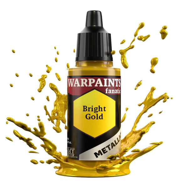 The Army Painter Warpaints Fanatic Metallic: Bright Gold - 18ml Acrylic Paint - Gap Games