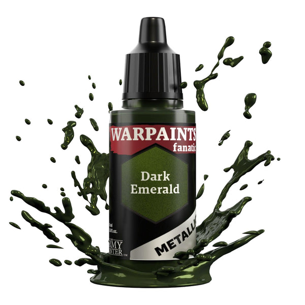 The Army Painter Warpaints Fanatic Metallic: Dark Emerald - 18ml Acrylic Paint - Gap Games