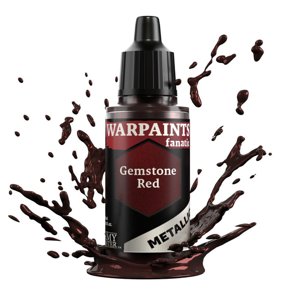 The Army Painter Warpaints Fanatic Metallic: Gemstone Red - 18ml Acrylic Paint - Gap Games