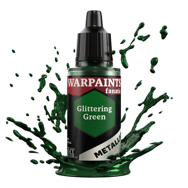 The Army Painter Warpaints Fanatic Metallic: Glittering Green - 18ml Acrylic Paint - Gap Games