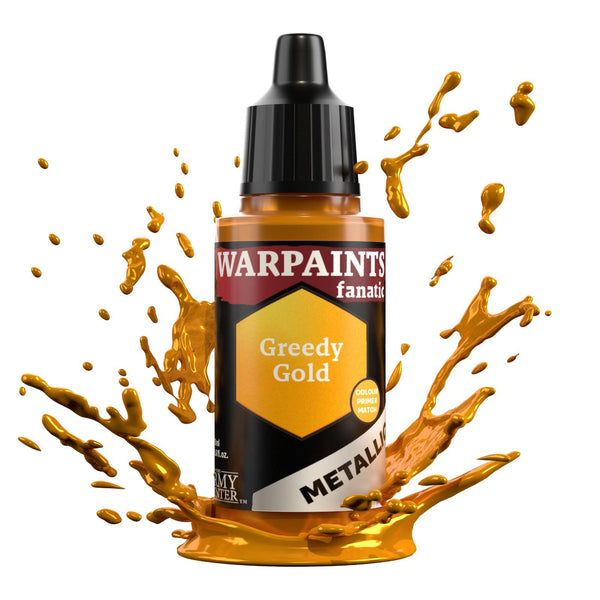 The Army Painter Warpaints Fanatic Metallic: Greedy Gold - 18ml Acrylic Paint - Gap Games