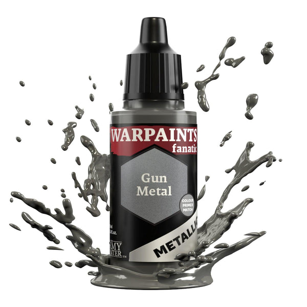 The Army Painter Warpaints Fanatic Metallic: Gun Metal - 18ml Acrylic Paint - Gap Games