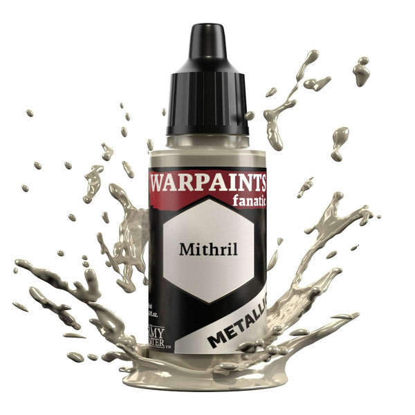 The Army Painter Warpaints Fanatic Metallic: Mithril - 18ml Acrylic Paint - Gap Games