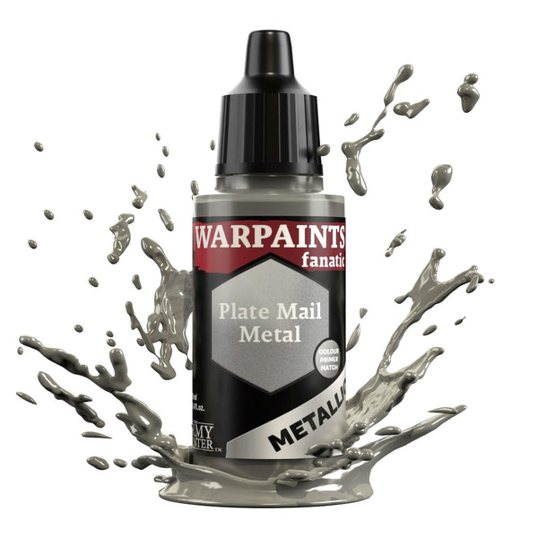 The Army Painter Warpaints Fanatic Metallic: Plate Mail Metal - 18ml Acrylic Paint - Gap Games