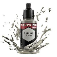 The Army Painter Warpaints Fanatic Metallic: Shining Silver - 18ml Acrylic Paint - Gap Games