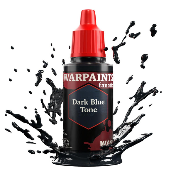 The Army Painter Warpaints Fanatic Wash: Dark Blue Tone - 18ml Acrylic Paint - Gap Games