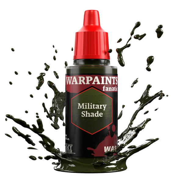 The Army Painter Warpaints Fanatic Wash: Military Shade - 18ml Acrylic Paint - Gap Games