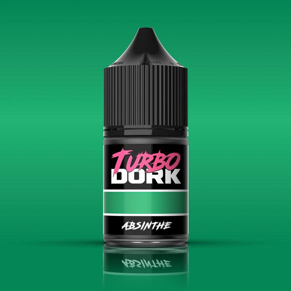 Turbo Dork - Absinthe Metallic Acrylic Paint 22ml Bottle - Gap Games