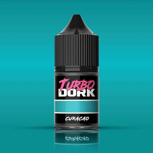 Turbo Dork - Curacao Metallic Acrylic Paint 22ml Bottle - Gap Games