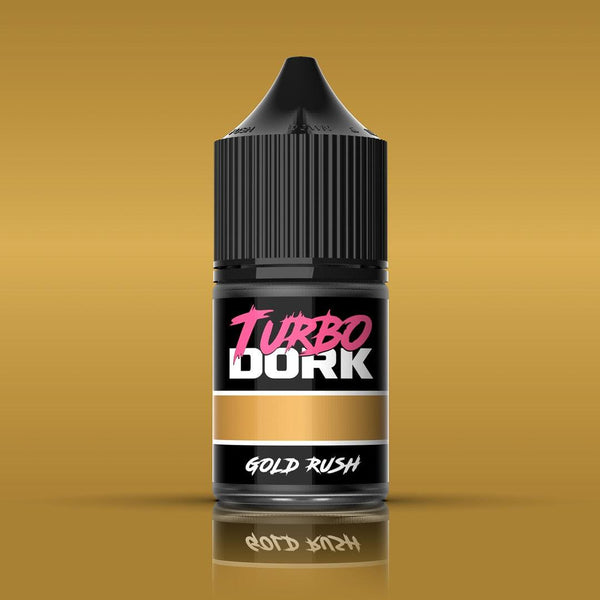 Turbo Dork - Gold Rush Metallic Acrylic Paint 22ml Bottle - Gap Games