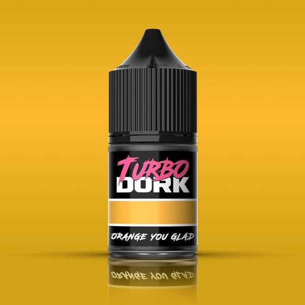 Turbo Dork - Orange You Glad Metallic Acrylic Paint 22ml Bottle - Gap Games