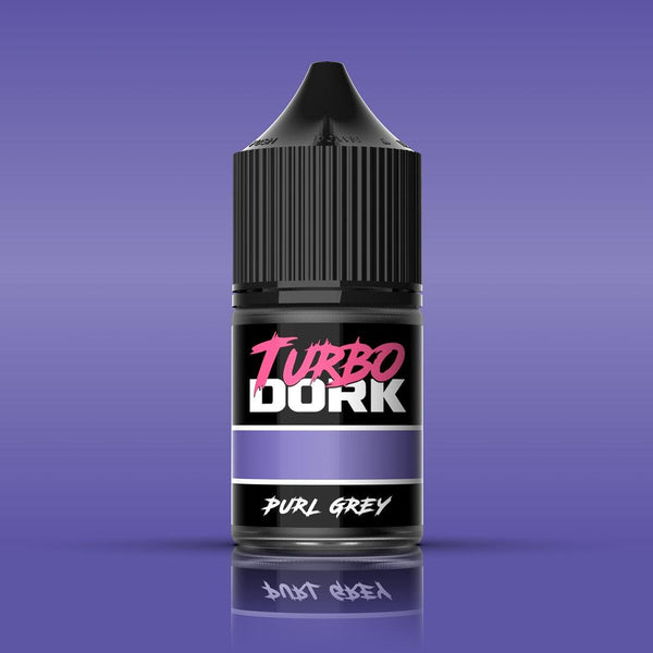 Turbo Dork - Purl Grey Metallic Acrylic Paint 22ml Bottle - Gap Games