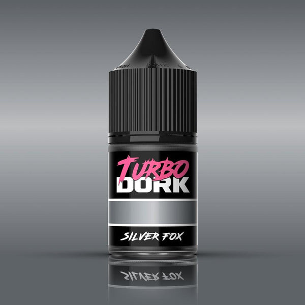 Turbo Dork - Silver Fox Metallic Acrylic Paint 22ml Bottle - Gap Games