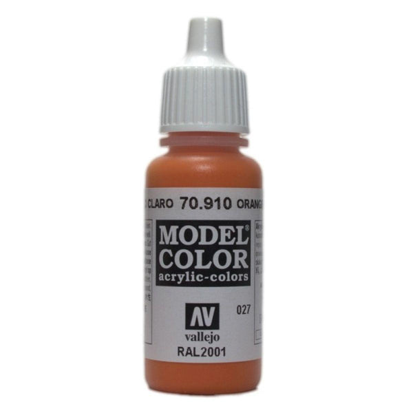 Vallejo 70910 Model Color Orange Red 17 ml Acrylic Paint - Gap Games