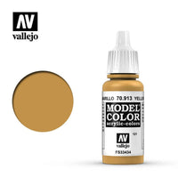 Vallejo 70913 Model Colour Yellow Ochre 17 ml Acrylic Paint - Gap Games