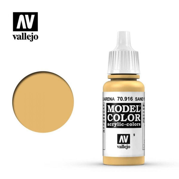 Vallejo 70916 Model Colour Sand Yellow 17 ml Acrylic Paint - Gap Games