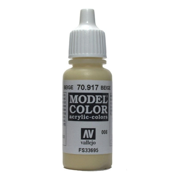 Vallejo 70917 Model Colour Beige 17 ml Acrylic Paint - Gap Games