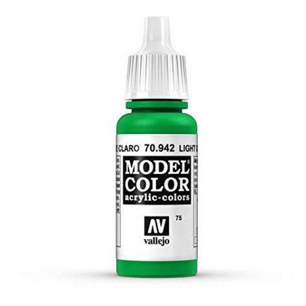 Vallejo 70942 Model Color Light Green 17 ml Acrylic Paint - Gap Games