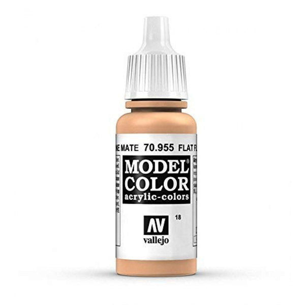 Vallejo 70955 Model Color Flat Flesh 17 ml Acrylic Paint - Gap Games