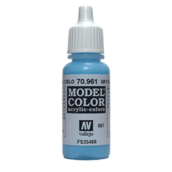 Vallejo 70961 Model Color Sky Blue 17 ml Acrylic Paint - Gap Games