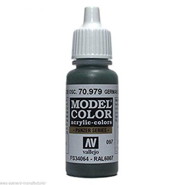 Vallejo 70979 Model Color German Cam Dark Green 17 ml Acrylic Paint - Gap Games