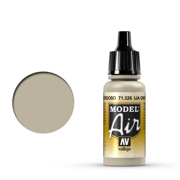 Vallejo 71326 Model Air IJA Grey Green 17 ml Acrylic Airbrush Paint - Gap Games