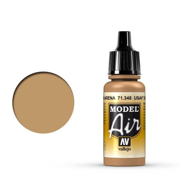 Vallejo 71348 Model Air USAF Tan 17ml Acrylic Airbrush Paint - Gap Games