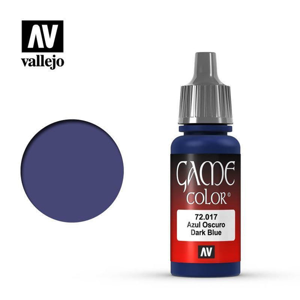 Vallejo 72017 Game Color - Dark Blue 17 ml Acrylic Paint - Gap Games