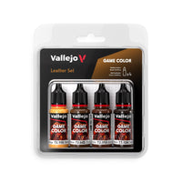 Vallejo Game Colour Leather Acrylic Paint Set - Gap Games