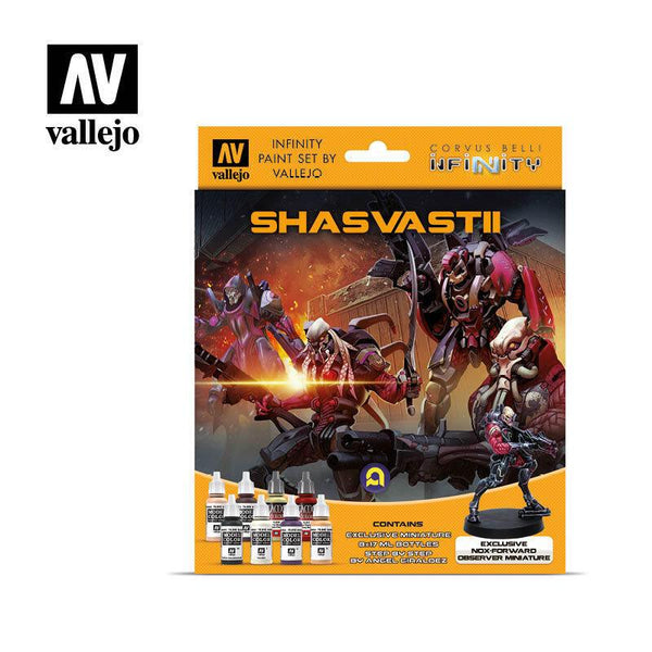 Vallejo Infinity Shasvastii Exclusive Miniature 8 Colour Acrylic Paint Set [70241] - Gap Games