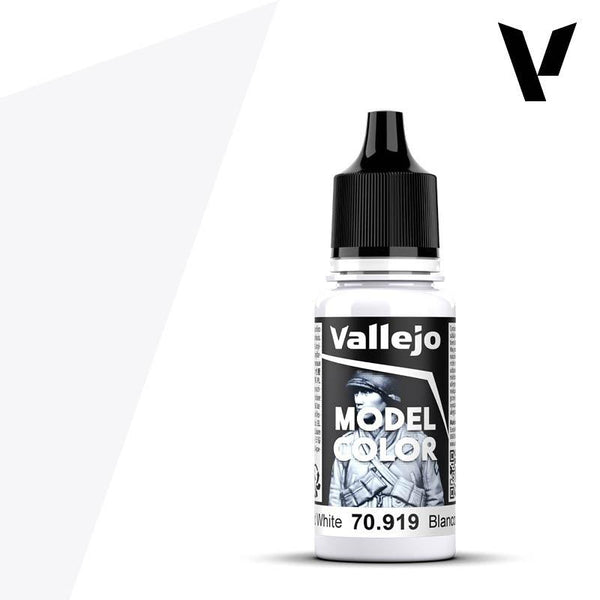 Vallejo Model Colour #002 - Cold White - 18 ml Matt Acrylic Paint - Gap Games