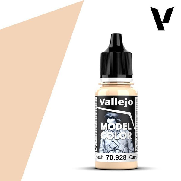 Vallejo Model Colour #005 - Light Flesh - 18 ml Matt Acrylic Paint - Gap Games