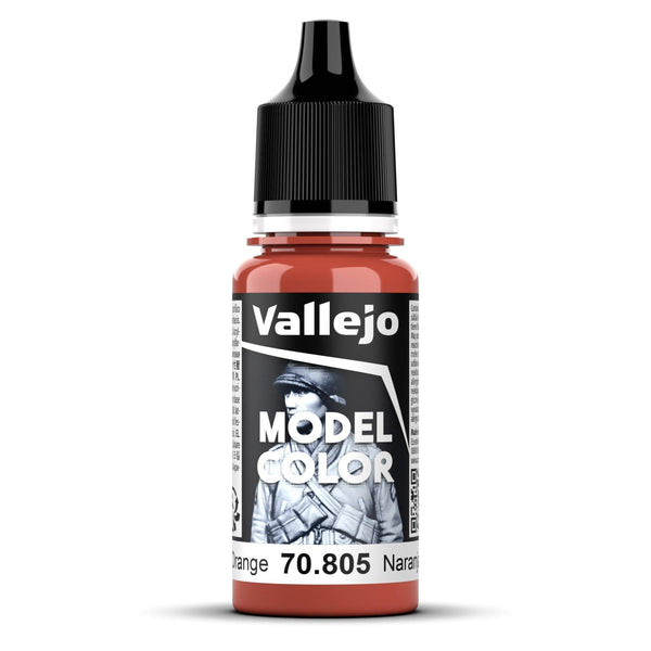 Vallejo Model Colour #008 - German Orange - 18 ml Matt Acrylic Paint - Gap Games