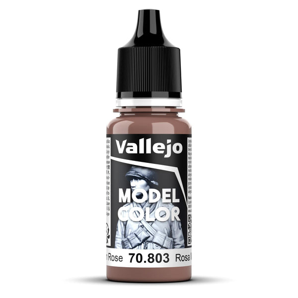 Vallejo Model Colour #010 - Brown Rose - 18 ml Matt Acrylic Paint - Gap Games