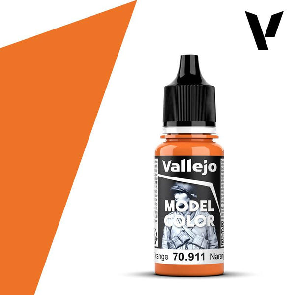 Vallejo Model Colour #029 - Light Orange - 18 ml Matt Acrylic Paint - Gap Games