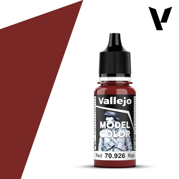 Vallejo Model Colour #034 - Red - 18 ml Matt Acrylic Paint - Gap Games