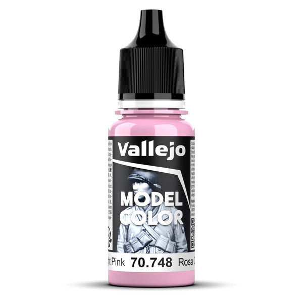 Vallejo Model Colour #042 - Light Pink - 18 ml Matt Acrylic Paint - Gap Games