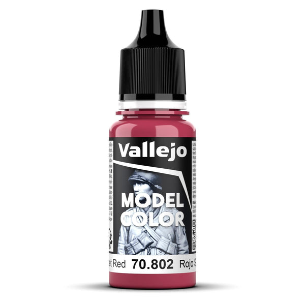 Vallejo Model Colour #045 - Sunset Red - 18 ml Matt Acrylic Paint - Gap Games