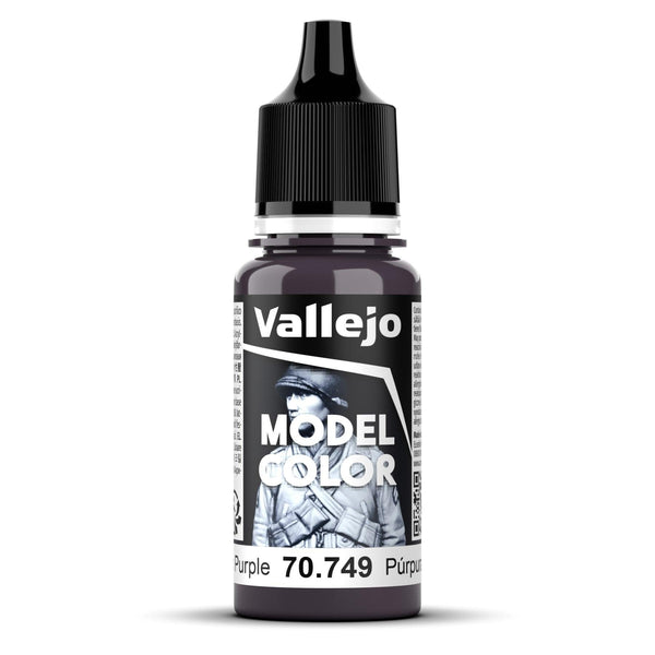 Vallejo Model Colour #049 - Dark Purple - 18 ml Matt Acrylic Paint - Gap Games