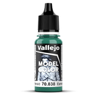 Vallejo Model Colour #075 - Emerald - 18 ml Matt Acrylic Paint - Gap Games