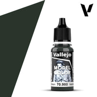 Vallejo Model Colour #080 - Black Green - 18 ml Matt Acrylic Paint - Gap Games