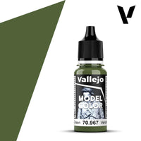 Vallejo Model Colour #092 - Olive Green - 18 ml Matt Acrylic Paint - Gap Games