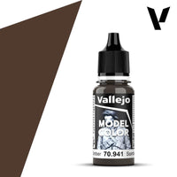 Vallejo Model Colour #118 - Burnt Umber - 18 ml Matt Acrylic Paint - Gap Games