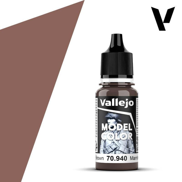 Vallejo Model Colour #153 - Saddle Brown - 18 ml Matt Acrylic Paint - Gap Games