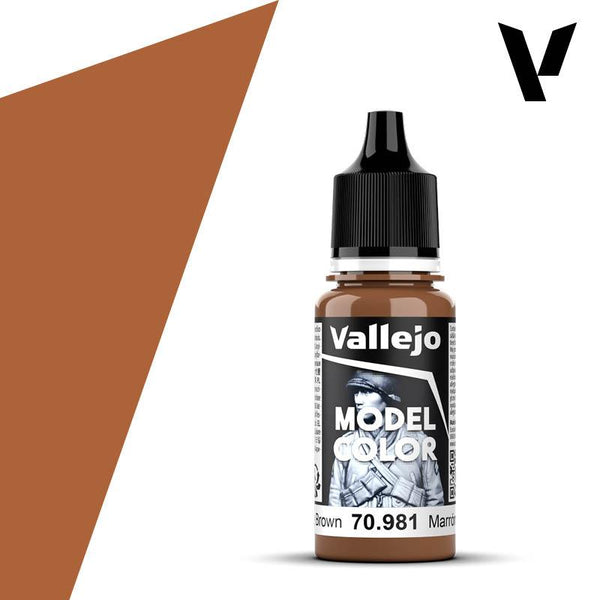 Vallejo Model Colour #160 - Orange Brown - 18 ml Matt Acrylic Paint - Gap Games