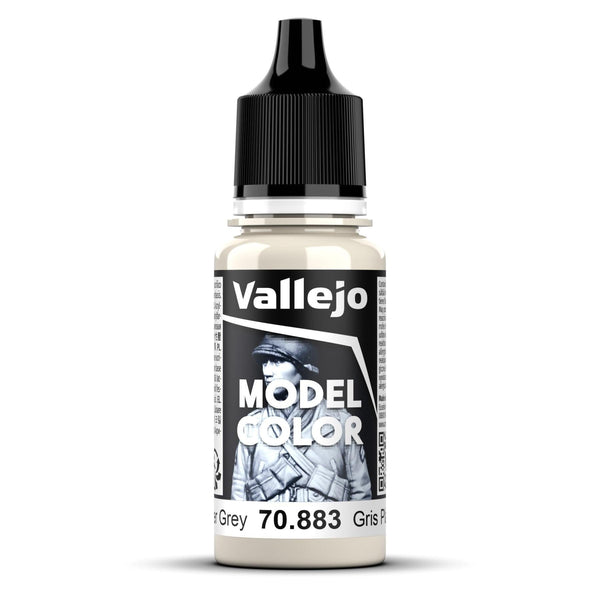 Vallejo Model Colour #166 - Silver Grey - 18 ml Matt Acrylic Paint - Gap Games