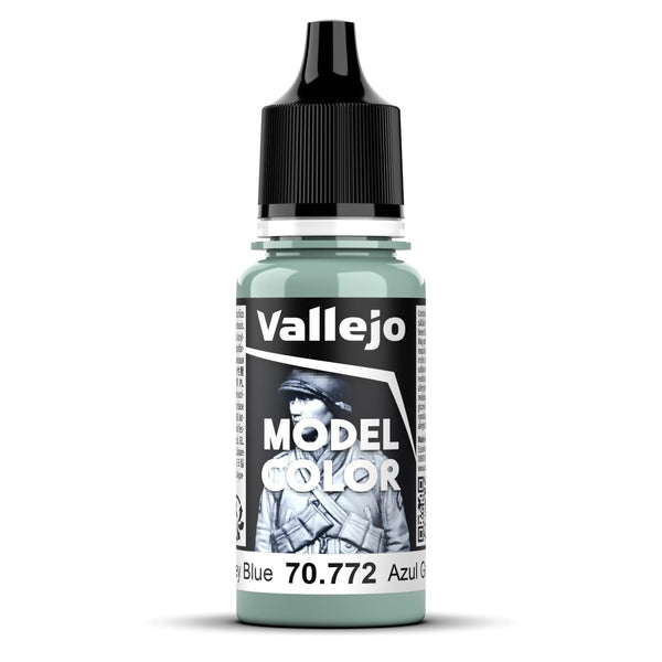 Vallejo Model Colour #171 - Medium Grey Blue - 18 ml Matt Acrylic Paint - Gap Games