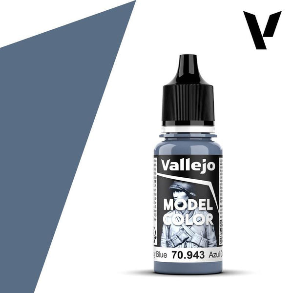 Vallejo Model Colour #172 - Grey Blue - 18 ml Matt Acrylic Paint - Gap Games