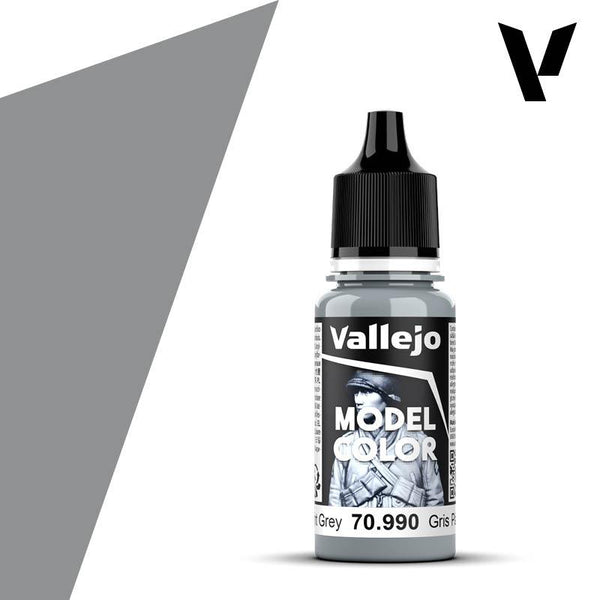 Vallejo Model Colour #177 - Light Grey - 18 ml Matt Acrylic Paint - Gap Games