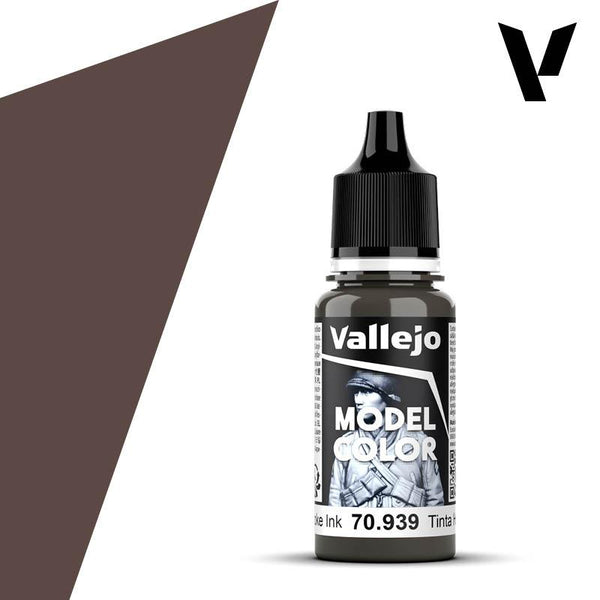 Vallejo Model Colour #194 - Smoke Ink - 18 ml Transparent Acrylic Paint - Gap Games